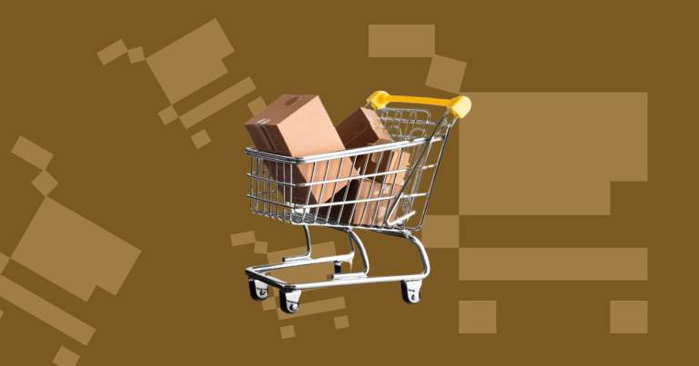 Cart with boxes