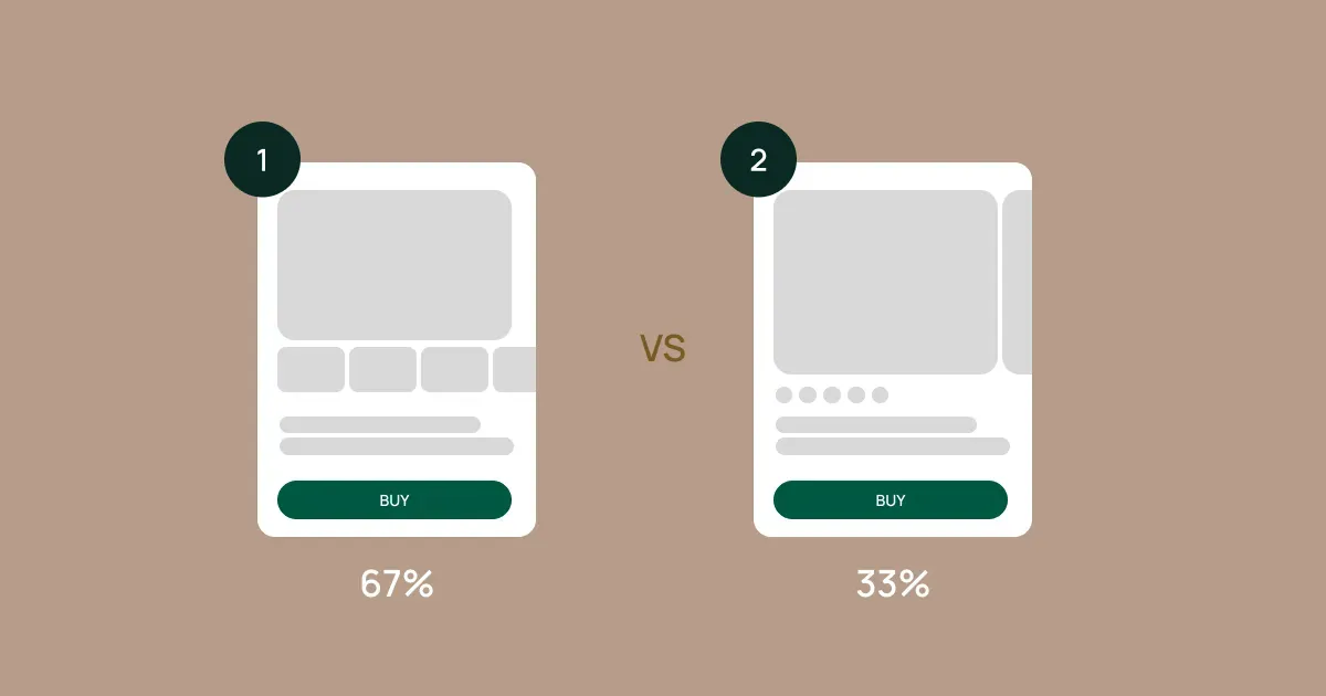 Comparison of two websites
