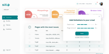 Sitio: Website Improvement with Intelligent Crawling