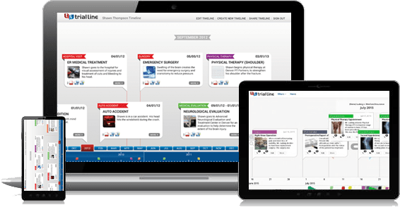 Screenshot showing the possibility to use a system for legal management on multiple devices: desktop, mobile and tablet.