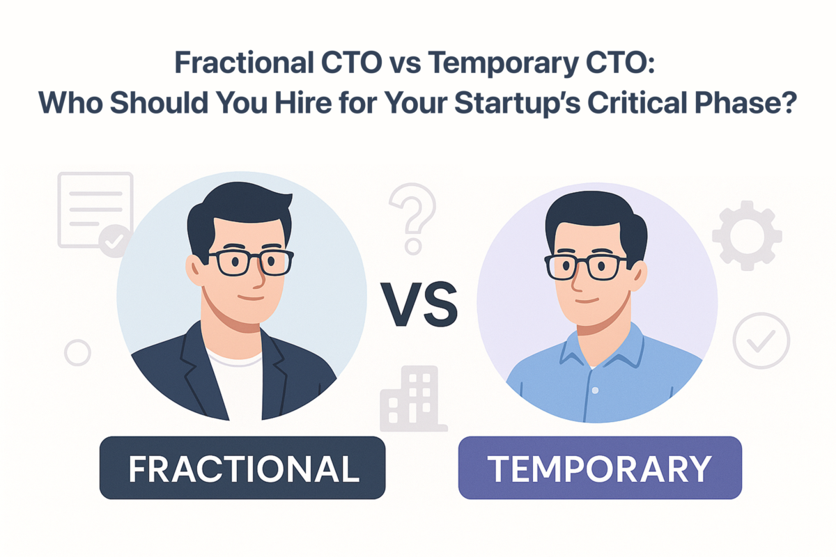 Cover for the blog post Fractional or Temporary CTO