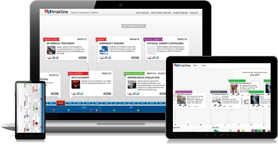 Screenshot showing the possibility to use a system for legal management on multiple devices: desktop, mobile and tablet.