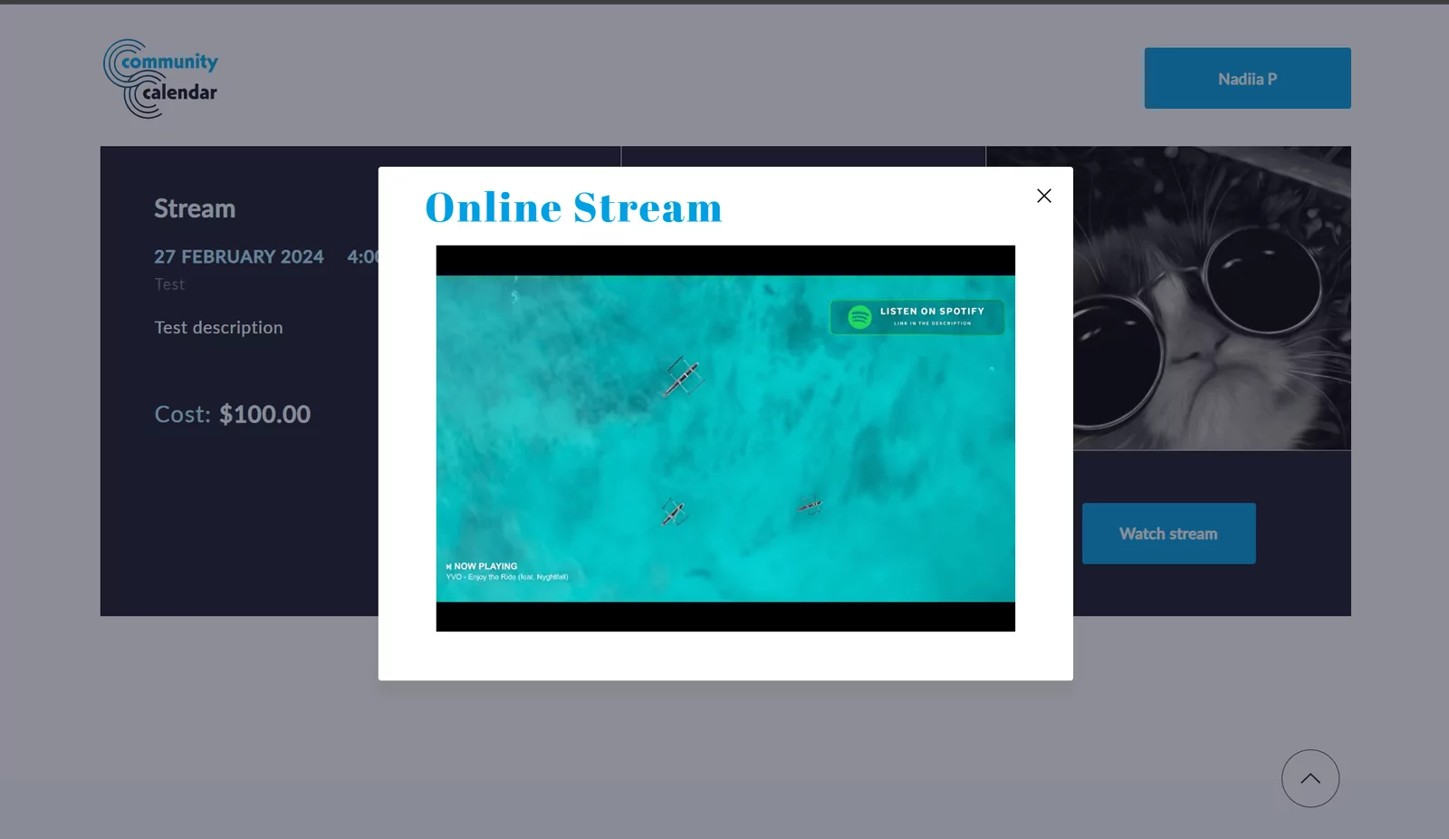 Image of Online Stream Window of the Project Local Eyes