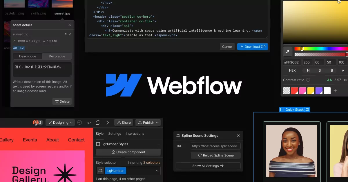 Webflow Services Illustration